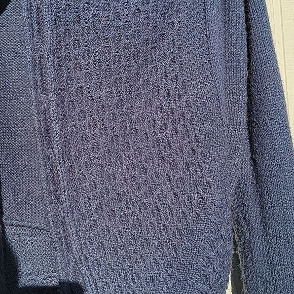 FOREVER 21 Knit Sweater Jacket Blue Purple size Small Petite - Picture 4 of 13